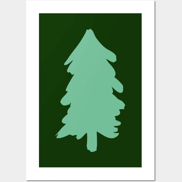 Christmas Fir Tree Wall Art by Vanphirst